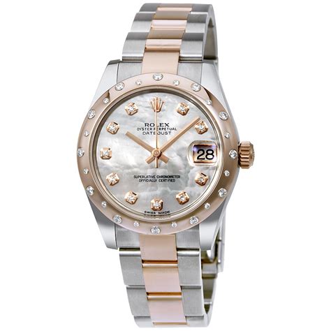 rolex watch womens gold pearl|rolex lady datejust 31 everose.